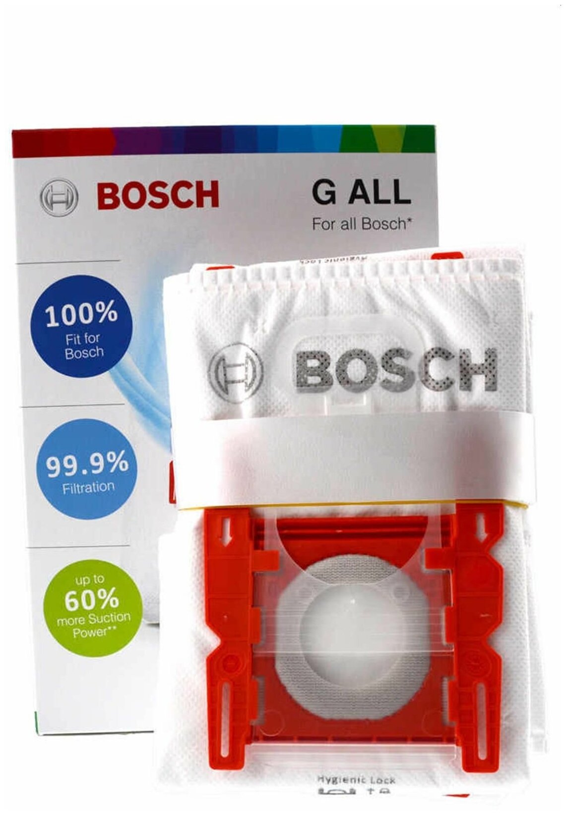 Мешки-пылесборники для пылесоса Bosch PowerProtect, тип 17003048, G ALL, BBZ41FGALL - фотография № 1