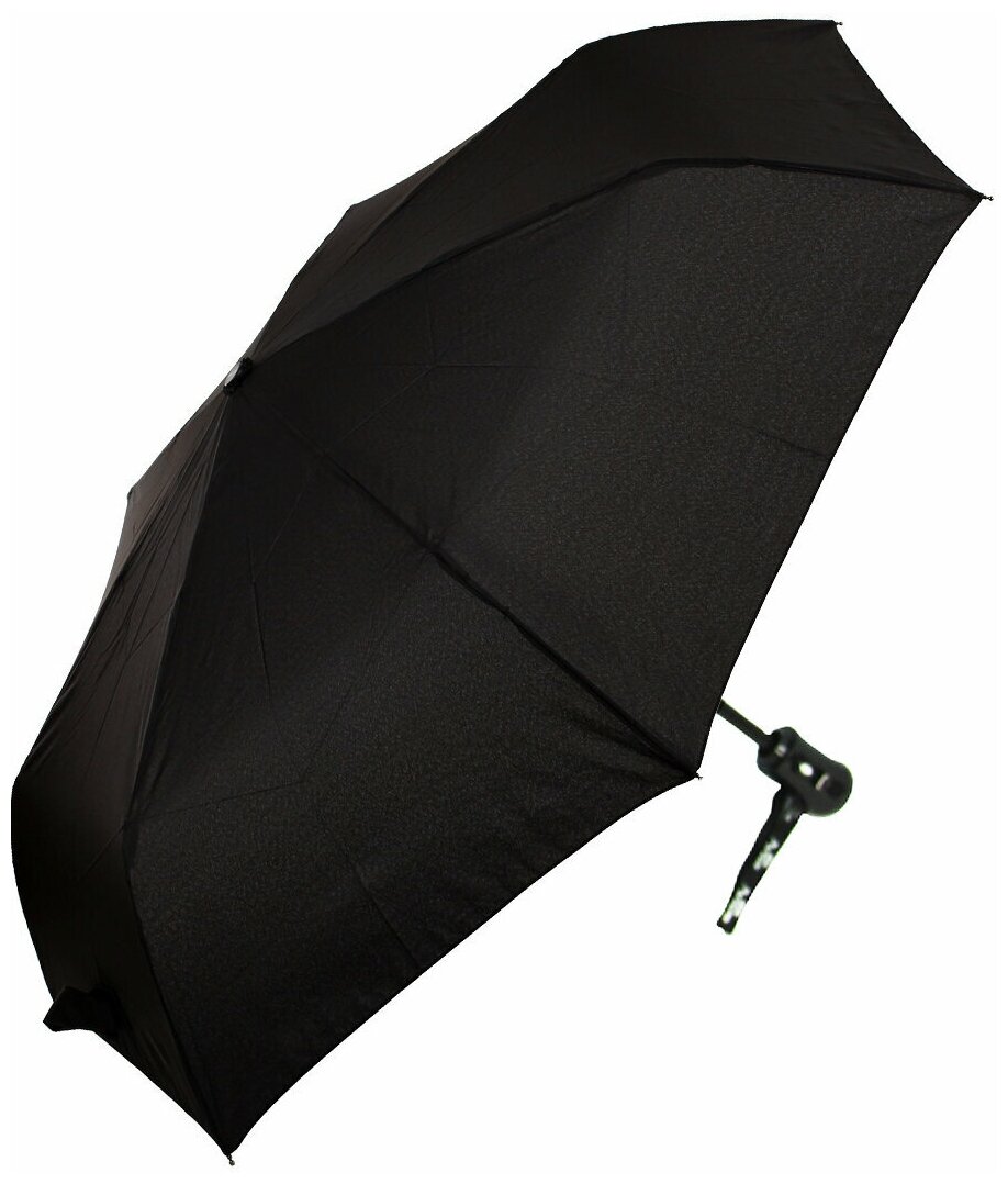 Мужской складной зонт Popular Umbrella автомат 2604/черный