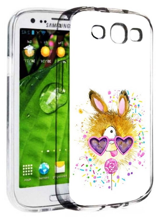 Чехол задняя-панель-накладка-бампер MyPads Чупя для Samsung Galaxy S3 GT-I9300/Duos GT-I9300I противоударный