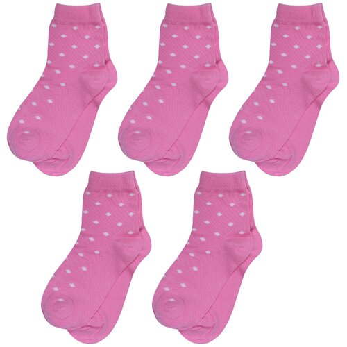 фото Носки rusocks детские, 5 пар, размер 12-14, розовый