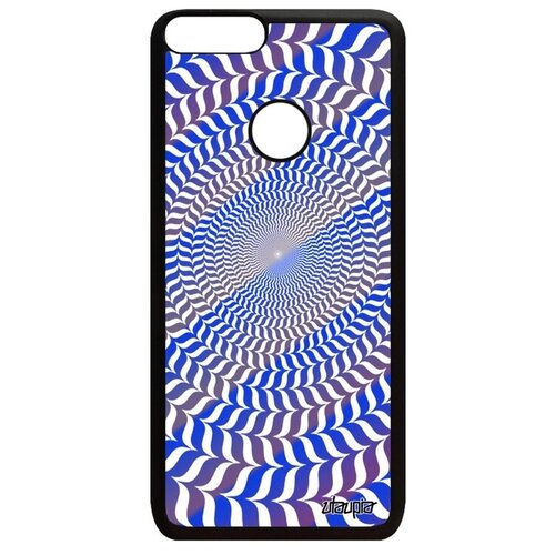 фото Новый чехол на мобильный // huawei p smart 2018 // "иллюзия круга" стиль дизайн, utaupia, голубой