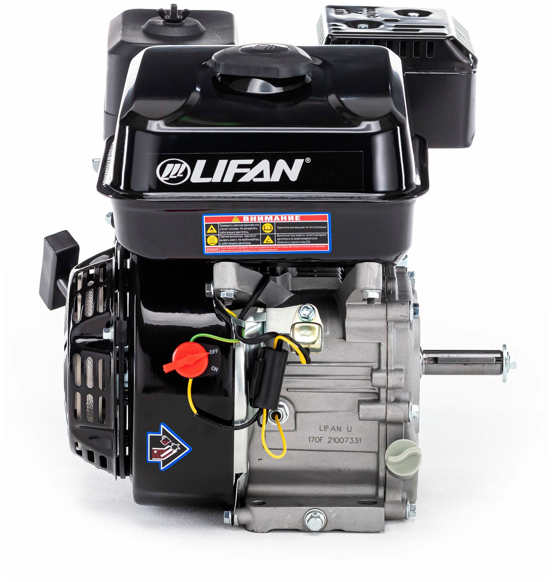 Двигатель LIFAN 7,0 л. с. 170F ECO (мотобуксировщики, вал d19)