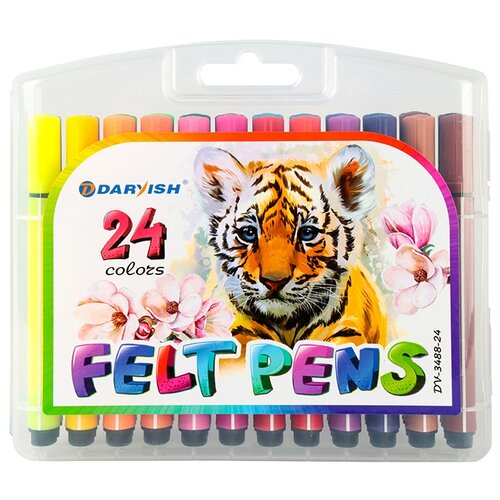 Darvish Набор фломастеров Felt Pens, DV-3488-24, 24 шт.