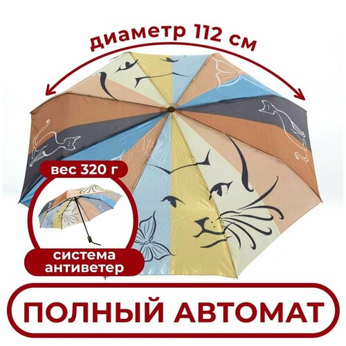 Зонт автомат Raindrops бабочки