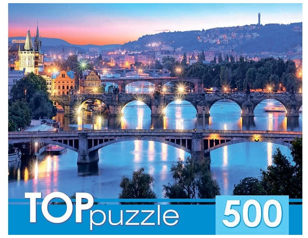 TOPpuzzle. Пазлы 500 элементов. КБТП500-6807 Итальянские мосты