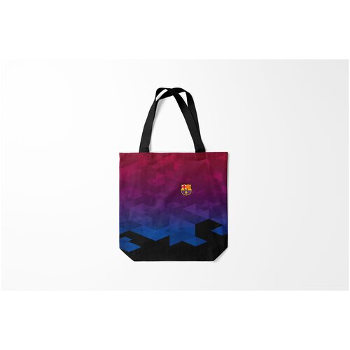 фото Сумка-шоппер / 40х40 см / футбол / barcelona fc barca sport burnettie
