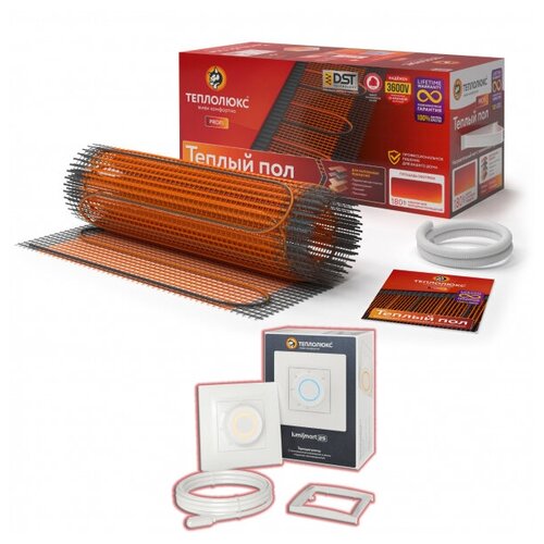 Комплект теплого пола под плитку ProfiMat-180Вт 1м2 c терморегулятором Теплолюкс LumiSmart 25 10565₽