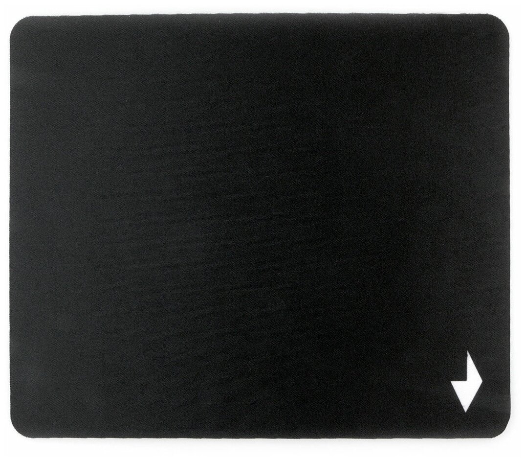 Коврик для мыши Gembird MP-BLACK, черный, размеры 220*180*1мм, полиэстер+резина - фото №1