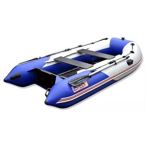 фото Лодка хантер стелс 335 - белая/синяя hunterboat
