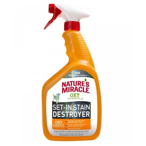 Уничтожитель пятен и запахов Окси-формула, для собак,946 мл 8IN1 NM Dog Oxy Formula Spray 32oz