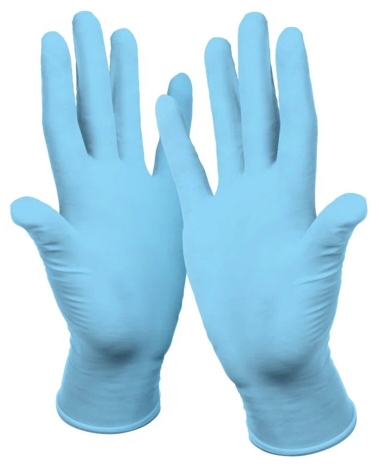 Перчатки смотровые Connect Blue Nitrile