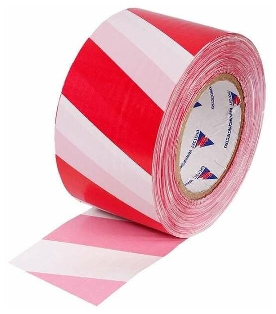 фото Оградительная лента Протэкт Стандарт 250 п. м, 75мм, Бело-красная ЛО-25075 С б/кр