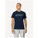 Футболка  для фитнеса ASICS Big Logo Tee, силуэт свободный, влагоотводящий материал, размер L, синий