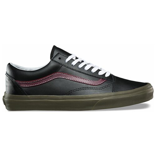 фото Кожаные кеды vans old skool bleacher va38g1okr черные (37)