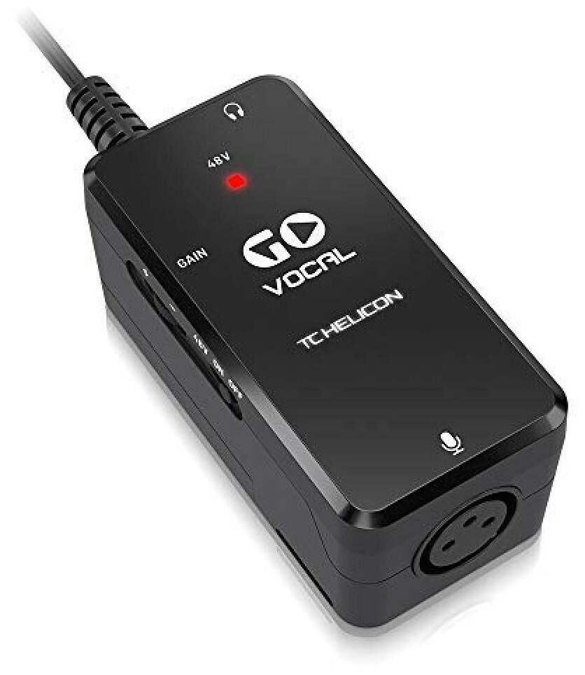 Аудиоинтерфейс TC HELICON/микрофонный предусилитель для мобильных устройств GO VOCAL