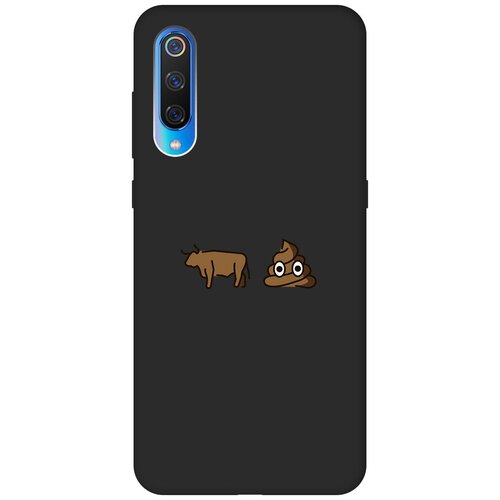 Матовый чехол Bull Shit для Xiaomi Mi 9 / Сяоми Ми 9 с 3D эффектом черный матовый чехол bull shit для xiaomi mi play сяоми ми плей с 3d эффектом черный