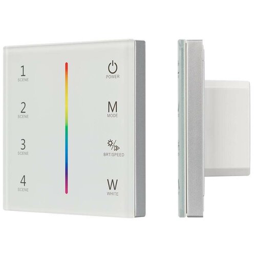 025168 Панель Sens SMART-P22-RGBW White (12-24V, 4x3A, 2.4G) (Arlight, IP20 Пластик, 5 лет)