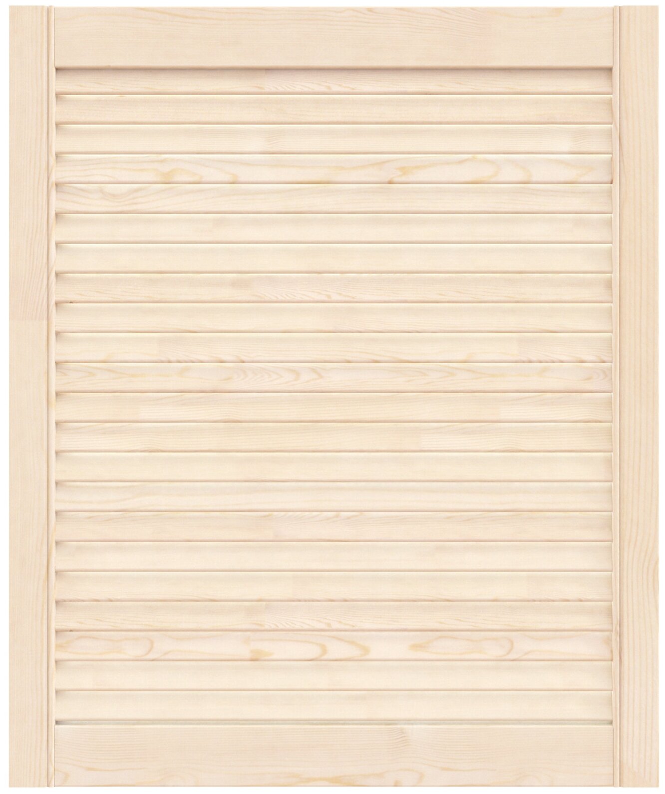 Дверь жалюзийная деревянная 594х715мм сосна сорт Экстра / Дверца жалюзи / Дверка для мебели