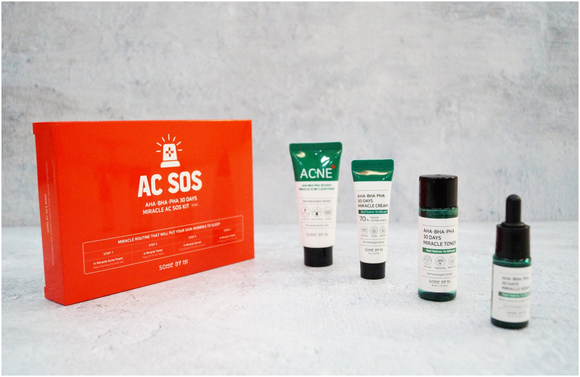 Мининабор Some By Mi для проблемной кожи - AHA-BHA-PHA 30 Days Miracle AC SOS Kit