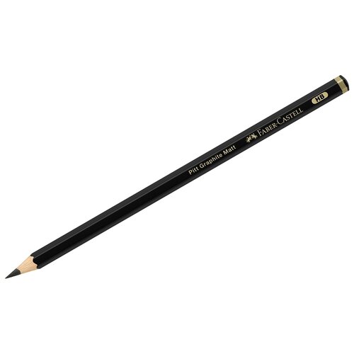 Faber-Castell Набор карандашей чернографитных Pitt Graphite Matt HB 12 шт. (115200) черный 12 шт.