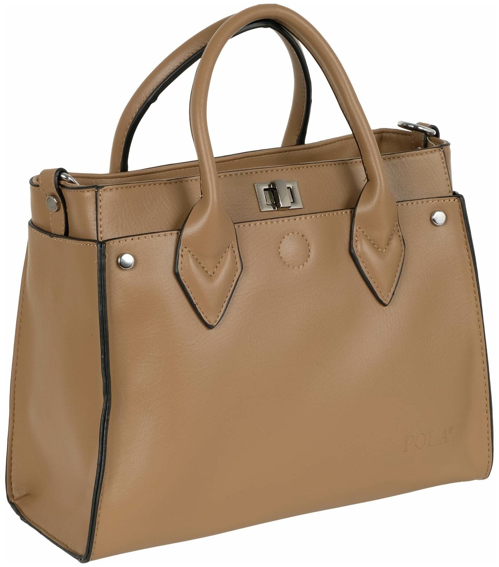 фото Женская сумка Pola 86038 Бежевый