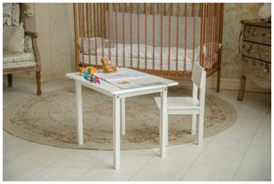 Комплект детской мебели Polini kids Simple 105 S, белый стол стул