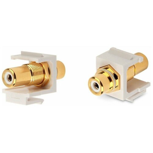 Вставка Hyperline (KJ1-RCA/WH-HG-WH) papri mps x 9 rca cable hifi 99 9999% occ silver plated 24k gold plated plug connector for dvd cd dac amplifier audio