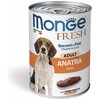 Monge Dog Fresh Chunks in Loaf влажный корм для собак с мясным рулетом из утки - 400 г - изображение