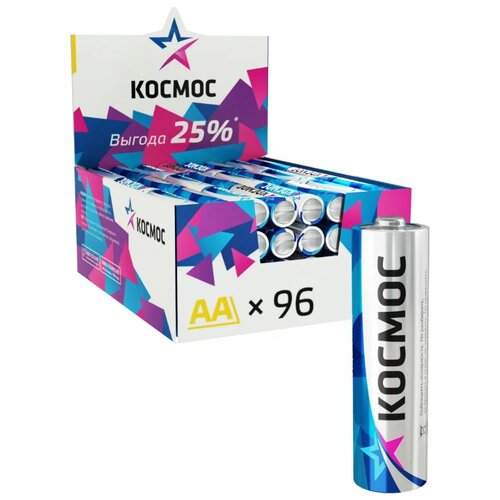 Батарейка КОСМОС LR6 Basic, в упаковке: 96 шт.