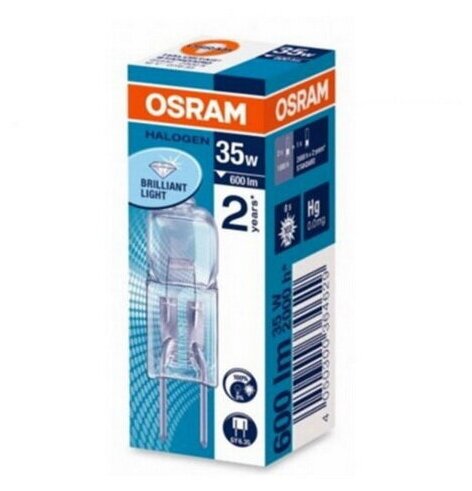 Лампа галогенная 35W 12V GY6.35 капсула Halostar Osram упаковка 5 шт