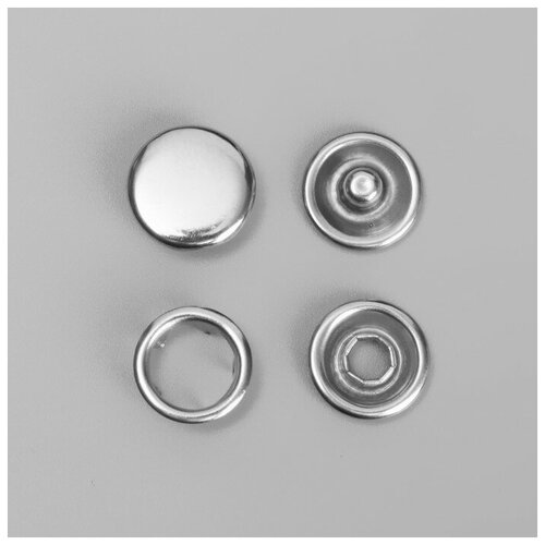 RAYDAY Кнопки рубашечные, d = 9,5 мм, 100 шт, цвет серебряный