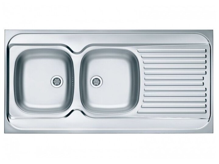 Кухонная мойка Alveus CLASSIC 100L LEI-60 1200X600 левая в комплекте с сифоном 1071240