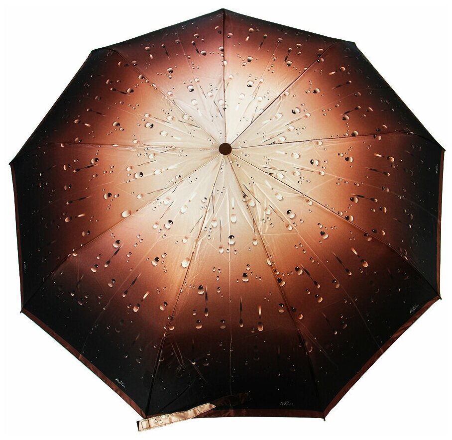 Женский складной зонт Popular umbrella автомат, 201/шоколадный