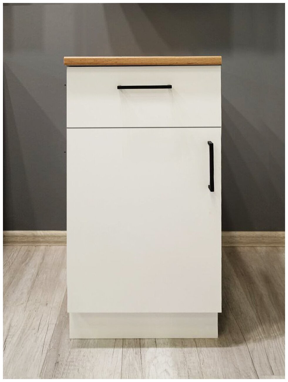 Шкаф-стол модульный кухонный с ящиком и дверкой ш.40 см - фотография № 6