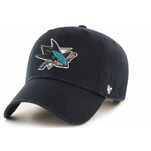фото Бейсболка 47brand clean up san jose sharks (черный) h-rgw22gws-bk '47 brand