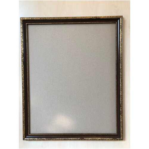 Рама для картин 40х60 см с картоном из пластикового багета без стекла цвет золото состаренное