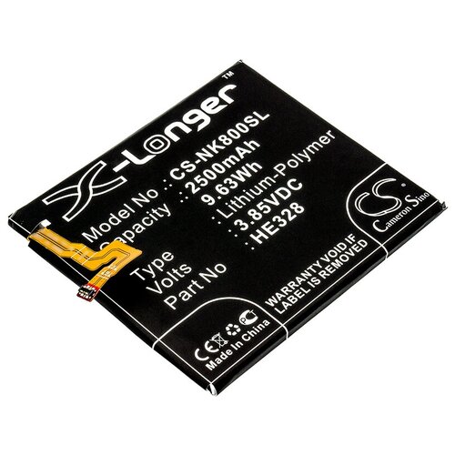 Аккумулятор CS-NK800SL HE328 для Nokia 8 8 Global Dual SIM 385V 2500mAh 963Wh 1580₽
