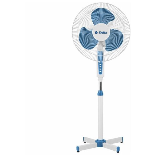 DELTA Вентилятор напольный DL-003N белый с синим 4 шт Р1-00013331 386000₽