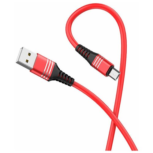 Кабель USB-Micro USB HOCO U46 Tricyclic 2.0A 1м красный сзу usb hoco n3 micro 3 0a qc3 0 white кабель 1м