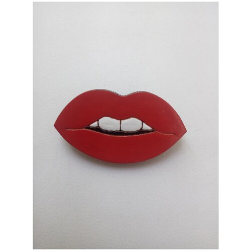 Брошь ручной работы из дерева 41