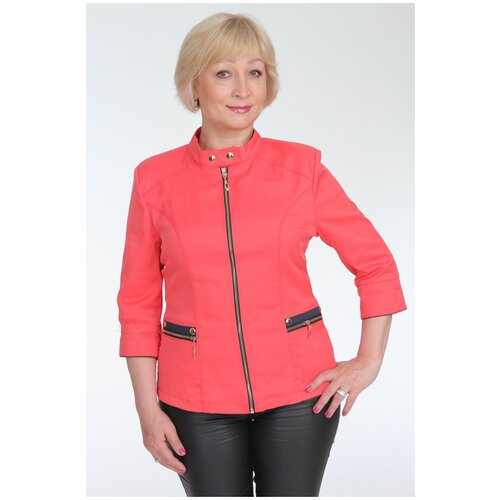 фото Ветровка modtex, демисезон/лето, средней длины, силуэт прилегающий, подкладка, размер 50, красный