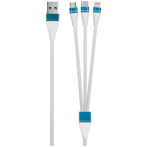 Кабель Red Line USB - Lightning/USB Type-C/microUSB, белый