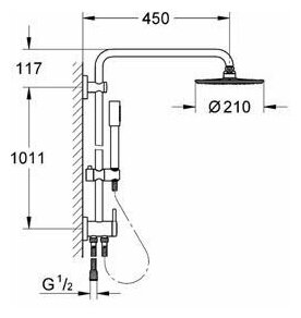 Стойка душевая Grohe - фото №12