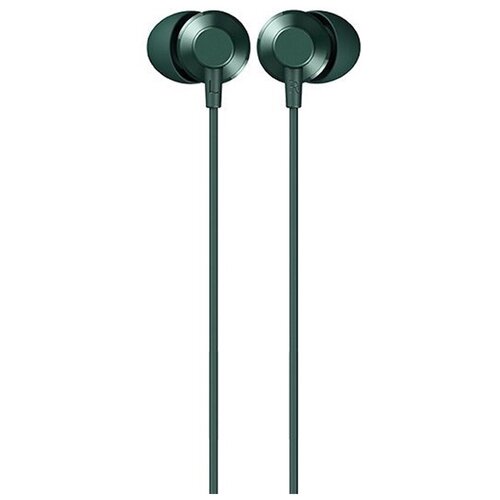 Наушники внутриканальные Remax RM-512a Wired music кабель 12м цвет зелёный 58200₽