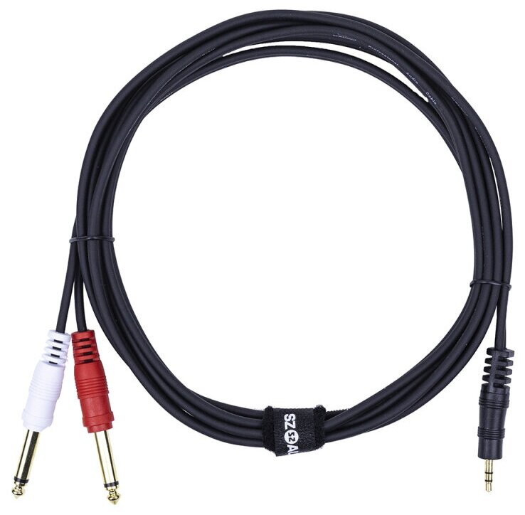 Аудио кабель 2 моно джека - стерео мини джек 3 м SZ-Audio