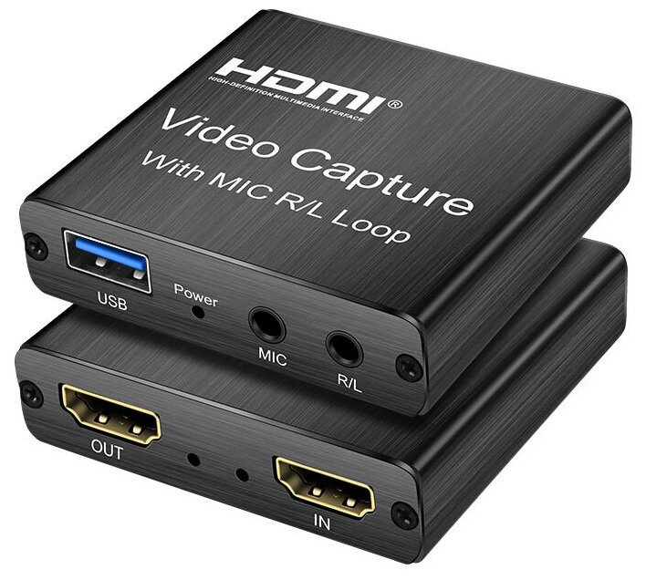HDMI Video Capture Видеозахват с подключением микрофона и наушников. AY103