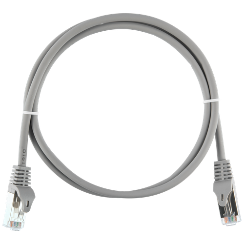 Патч-корд NIKOMAX 1м (NMC-PC4SD55B-ES-010-C-GY) кабель hama h 200915 00200915 rj 45 f rj 45 f 1 5м упак 25шт
