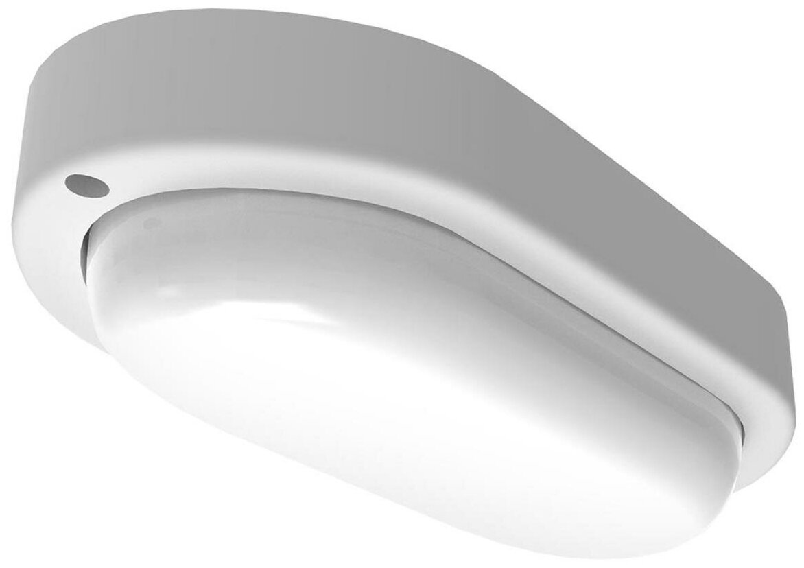 Gauss Светильник ЖКХ LITE овал 15W 1200lm 6500K 200-240V IP65 200*98*46мм белый LED (арт. 161418315)