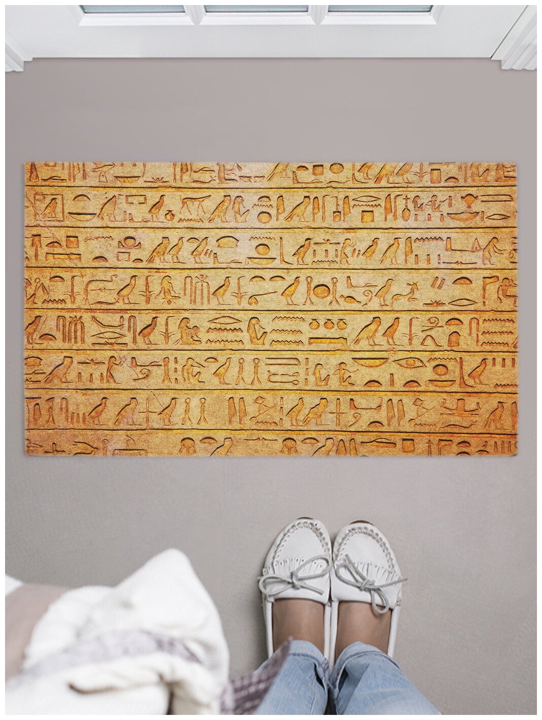 Коврик придверный в прихожую с принтом 