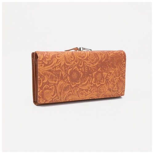 фото Кошелёк на магнитах, цвет коричневый нет бренда